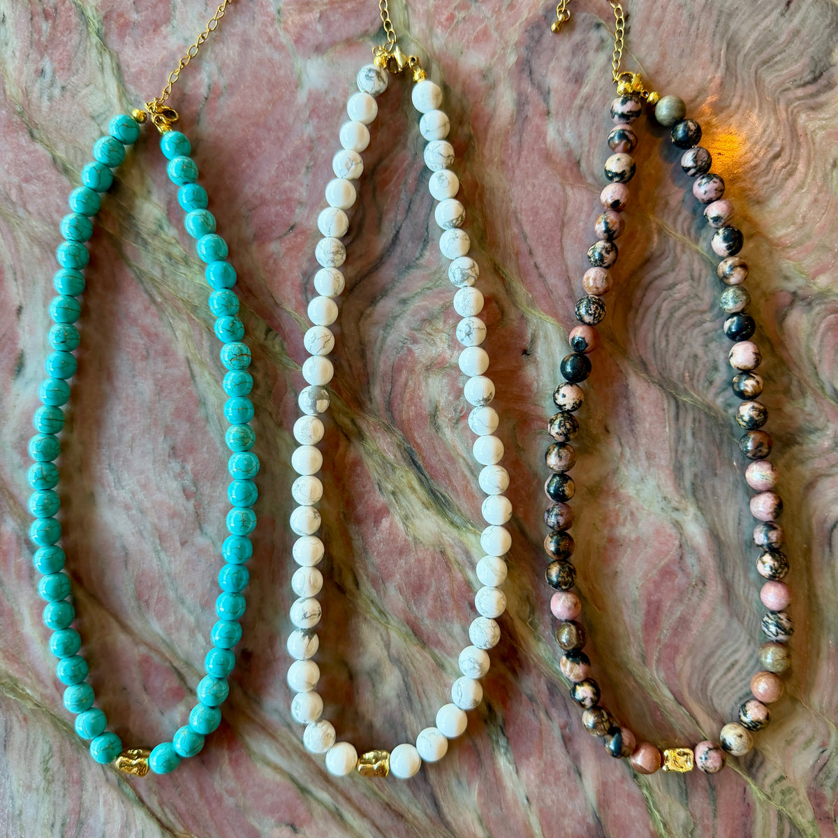 Semi-Precious Stone Bead Necklace