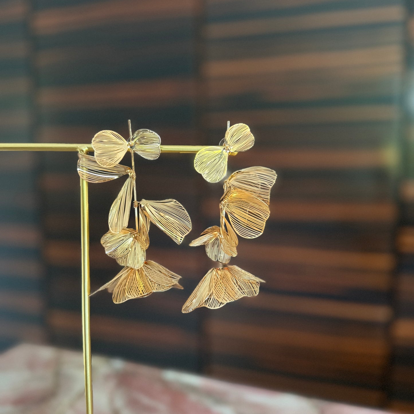 Filigree Floral Statement Earrings